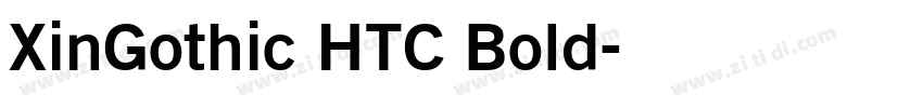 XinGothic HTC Bold字体转换
